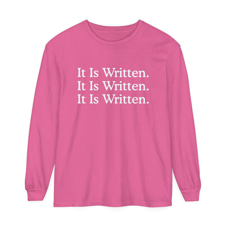 It Is Written Long Sleeve Shirt Long-sleeve Crunchberry S 