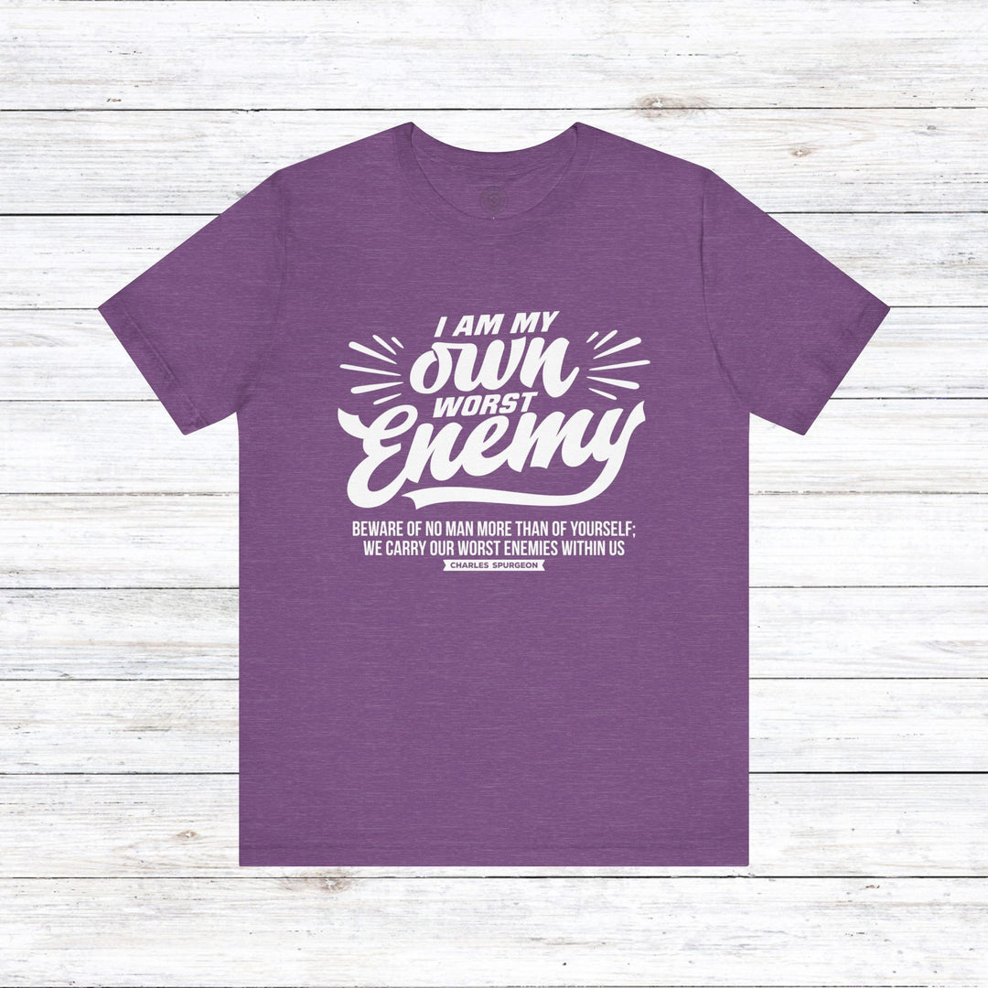 Worst Enemy Unisex T-Shirt T-Shirt Heather Team Purple S 