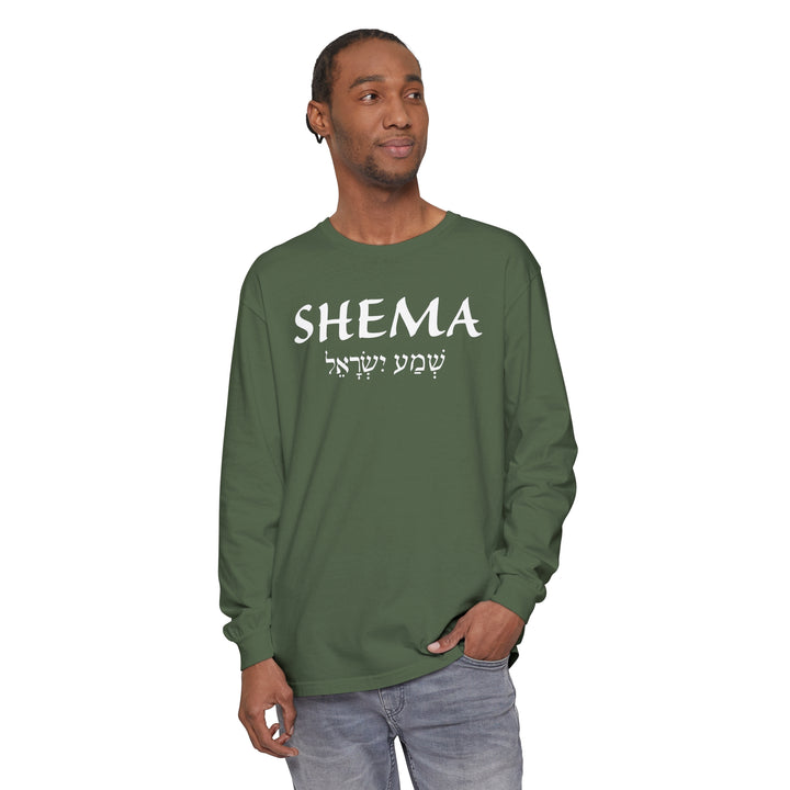 Shema Hebrew Long Sleeve Shirt Long-sleeve   