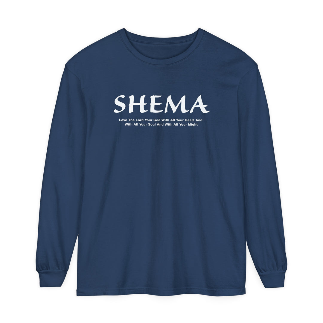 Shema Love The Lord Long Sleeve Shirt Long-sleeve Midnight S 