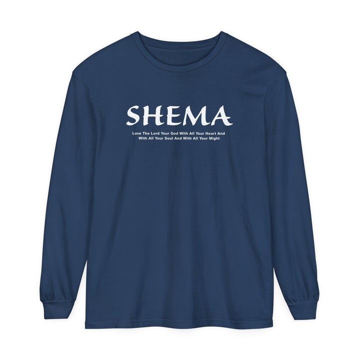 Shema Love The Lord Long Sleeve Shirt Long-sleeve Midnight S 