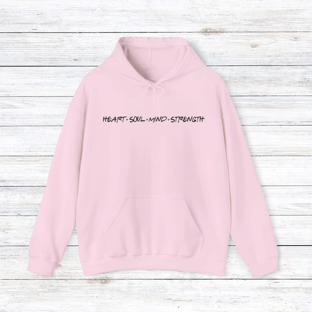 Heart Soul Mind Strength Hoodie Hoodie Light Pink S 