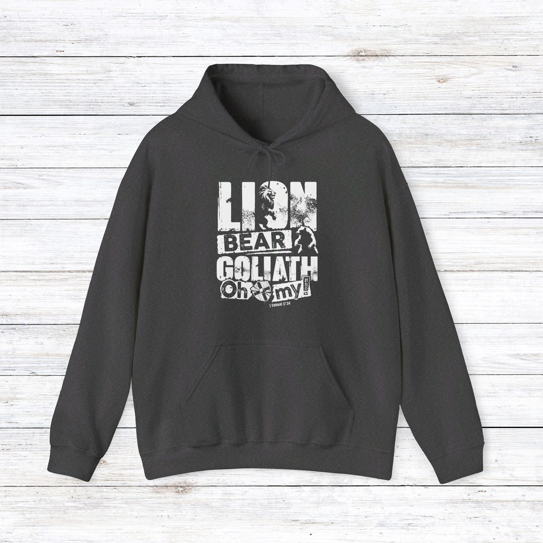 Lion Bear Goliath Hoodie Hoodie Dark Heather S 