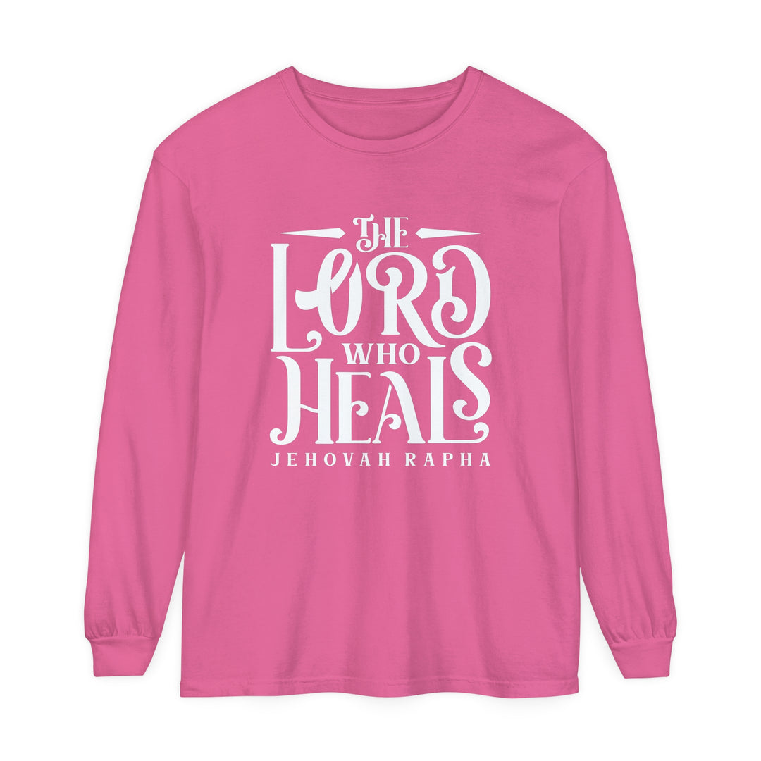 The Lord Who Heals Long Sleeve Shirt Long-sleeve Crunchberry S 