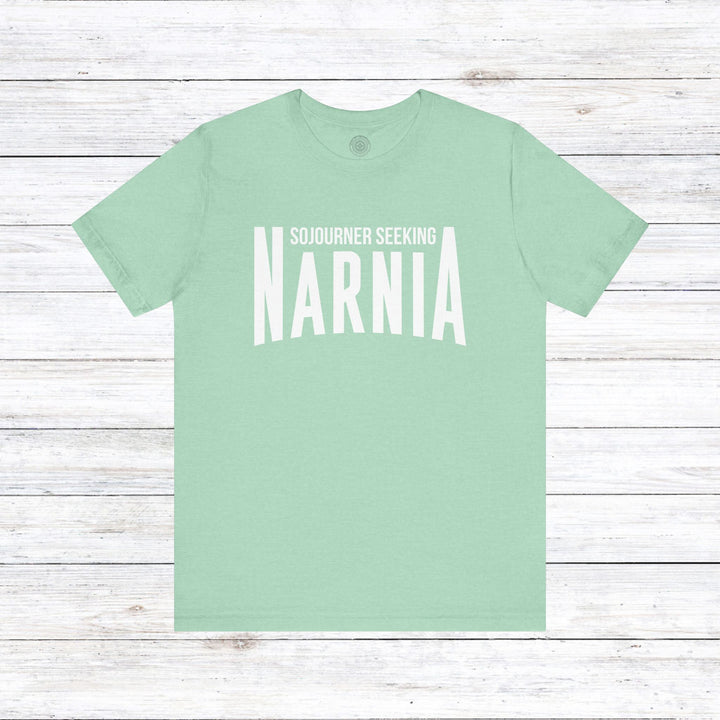 Sojourner Seeking Narnia Unisex T-Shirt T-Shirt Heather Mint S 