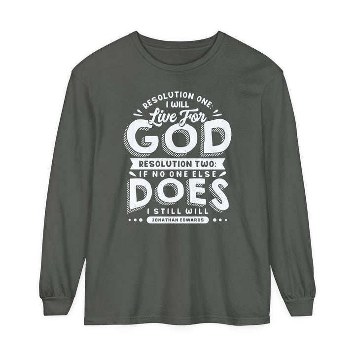 Live For God Long Sleeve Shirt Long-sleeve Pepper S 