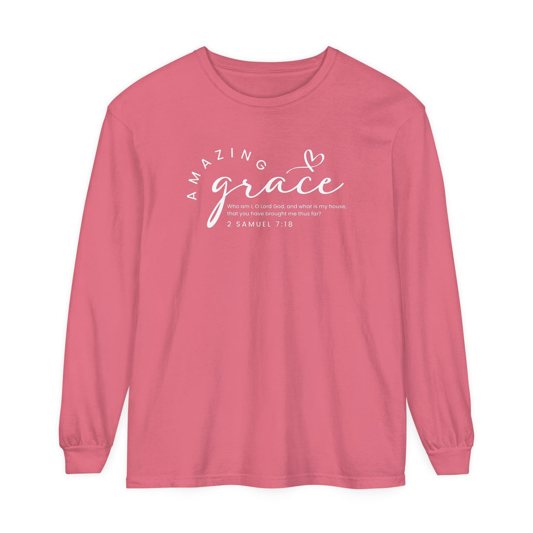 Amazing Grace Heart Long Sleeve Shirt Long-sleeve Watermelon S 