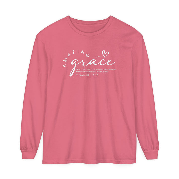 Amazing Grace Heart Long Sleeve Shirt Long-sleeve Watermelon S 