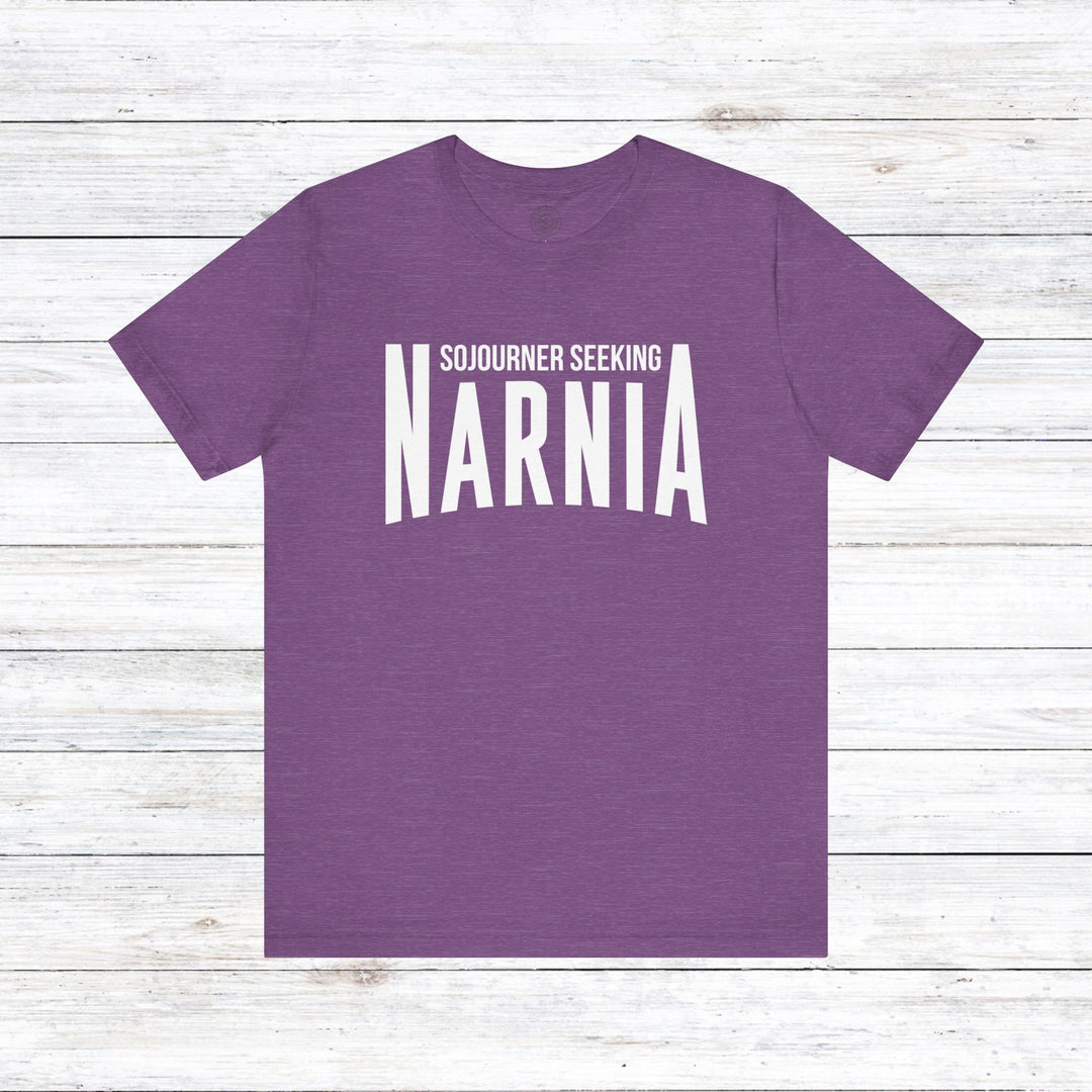 Sojourner Seeking Narnia Unisex T-Shirt T-Shirt Heather Team Purple S 