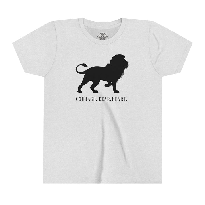 Courage Dear Heart Youth T-shirt Kids clothes Ash S 