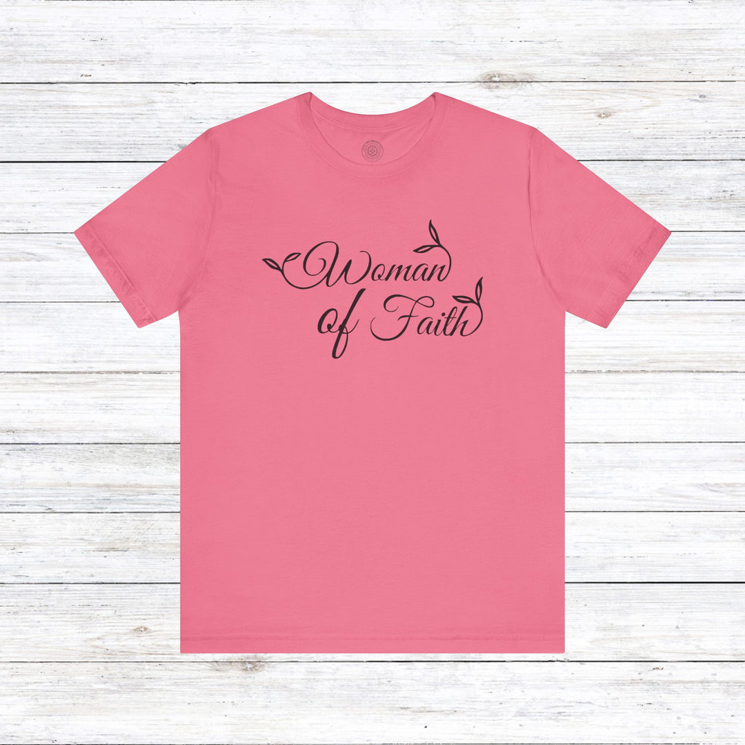 Woman of Faith Unisex T-Shirt T-Shirt Charity Pink S 