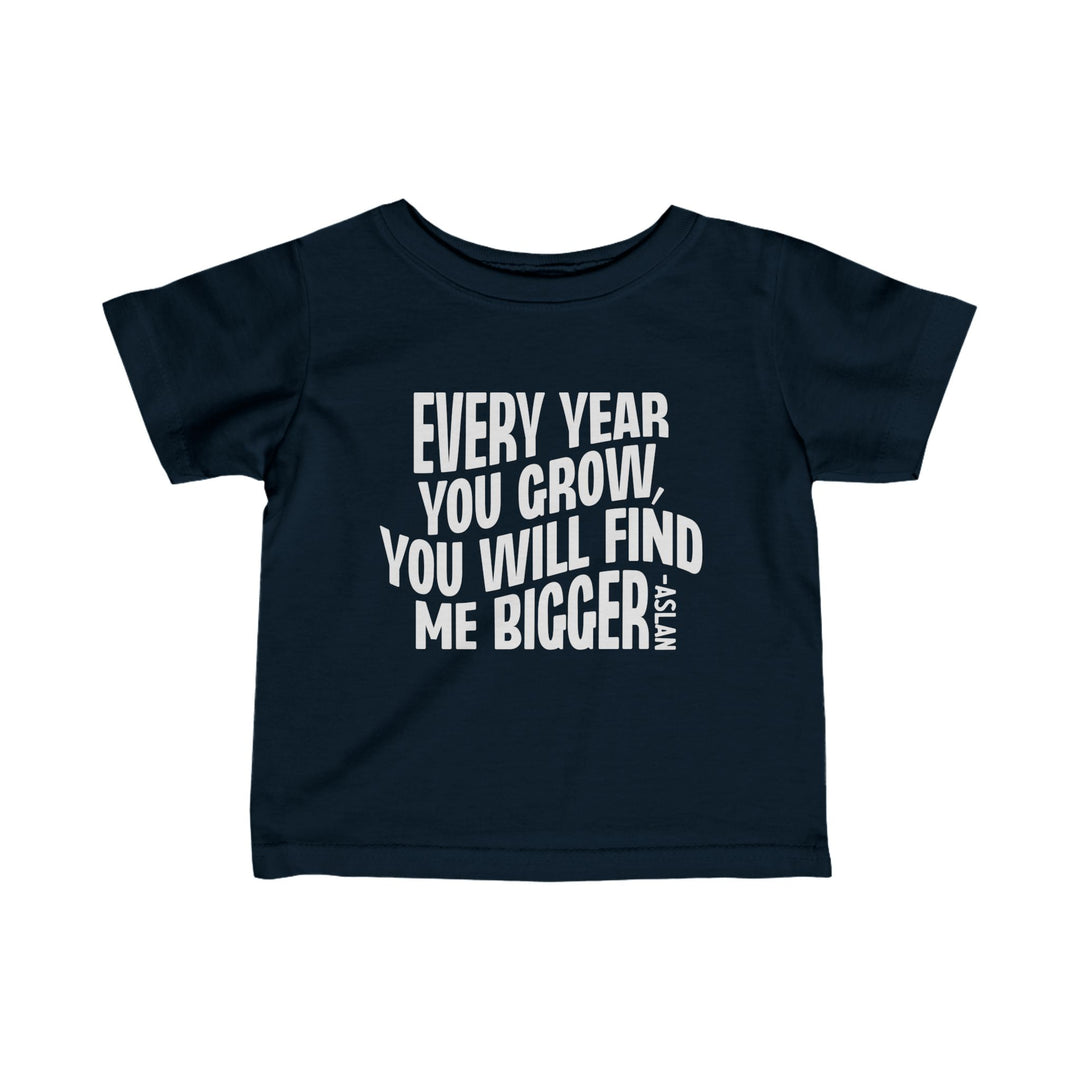 Every Year You Grow Baby Tee Kids clothes Navy 6M 