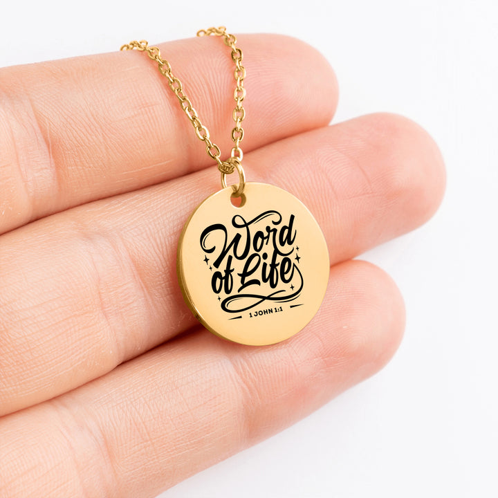 Christian Necklace Word of Life Pendant Pendant Necklaces