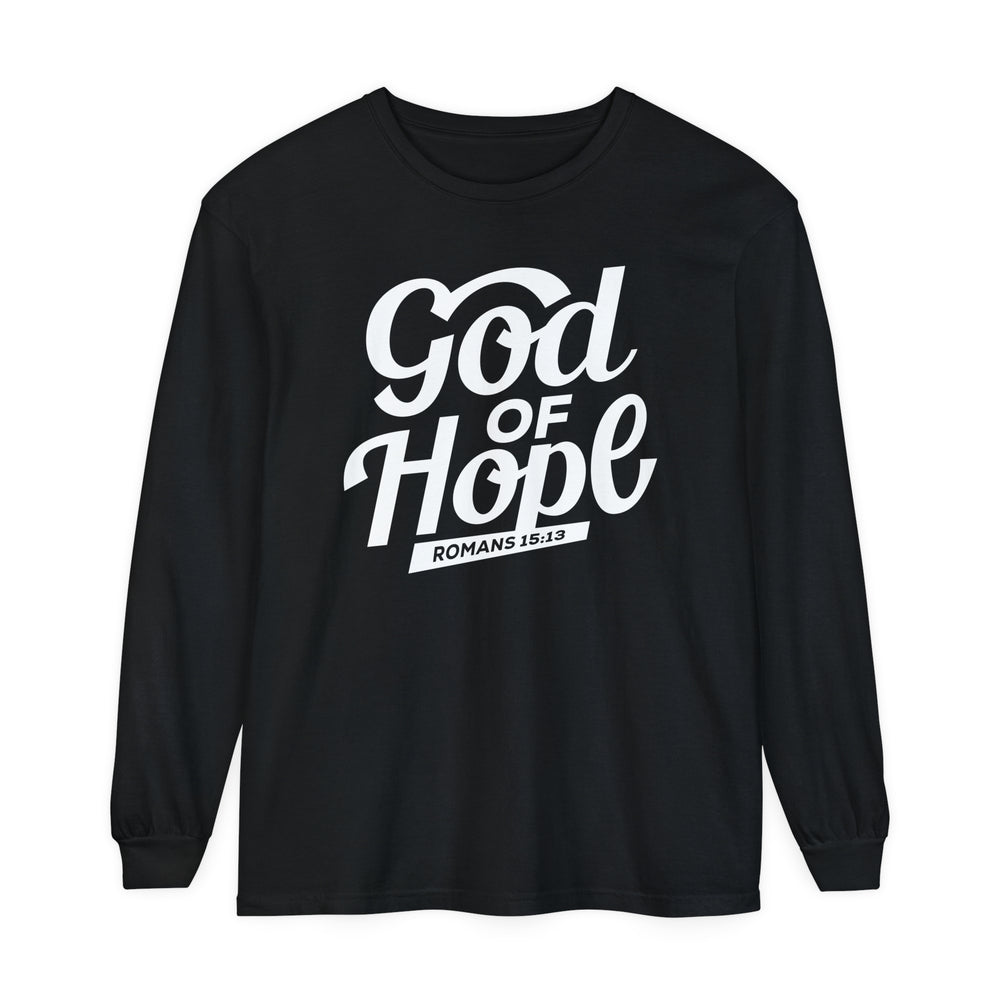 God of Hope Long Sleeve Shirt Long-sleeve Black S 