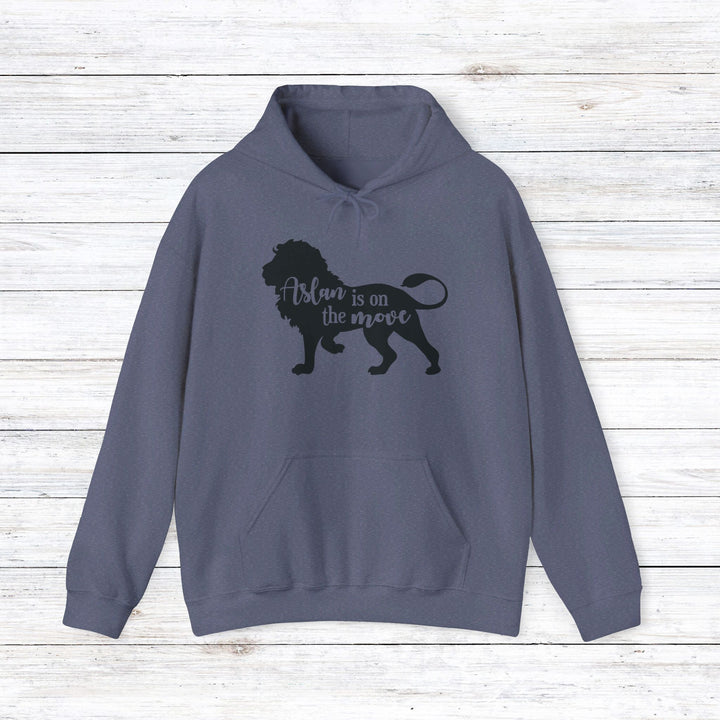 Aslan Is On The Move Hoodie Hoodie Heather Navy S 