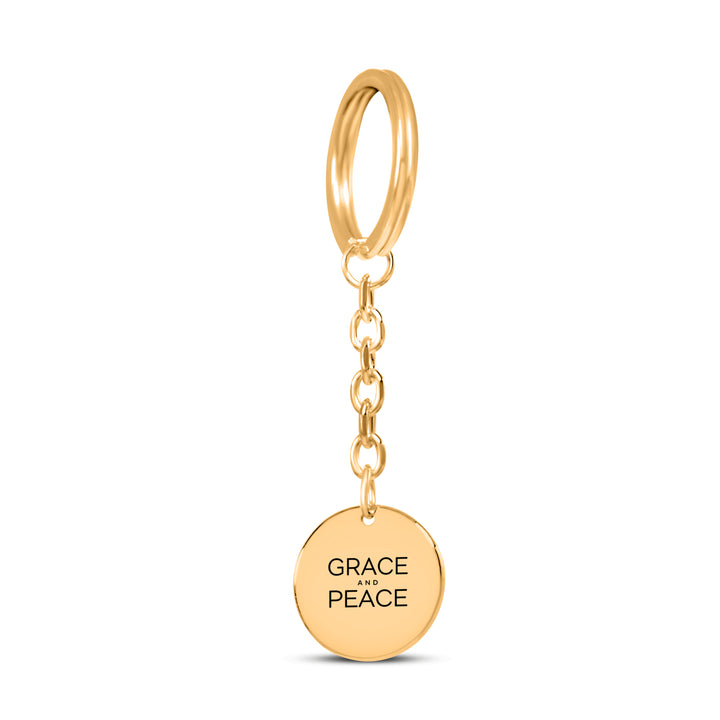 Christian Keychain Grace and Peace Pendant Pendant Keychains