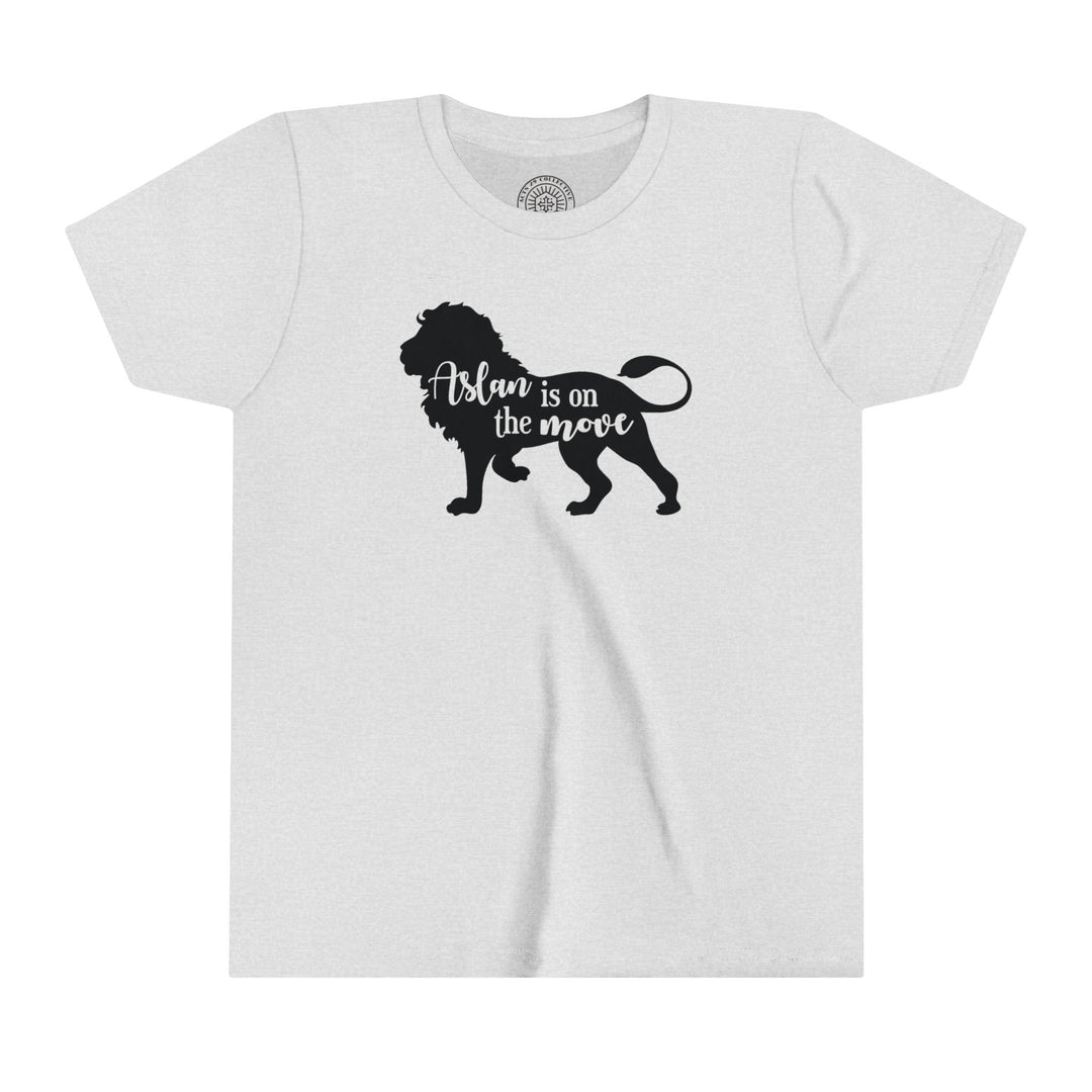 Aslan Is On The Move Youth T-shirt Kids clothes Ash S 