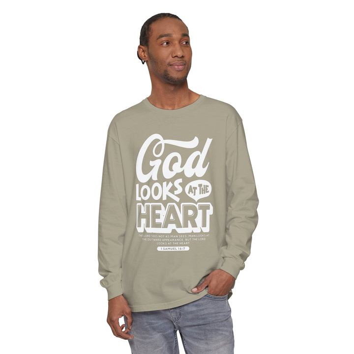 God Looks At The Heart Long Sleeve Shirt Long-sleeve   