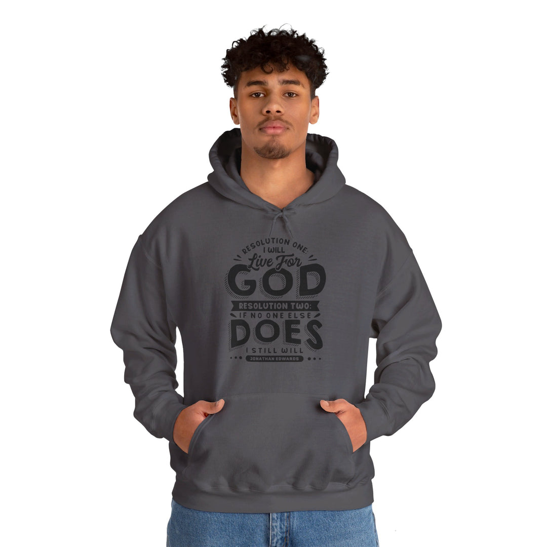 Live For God (Black Print)  Hoodie Hoodie   