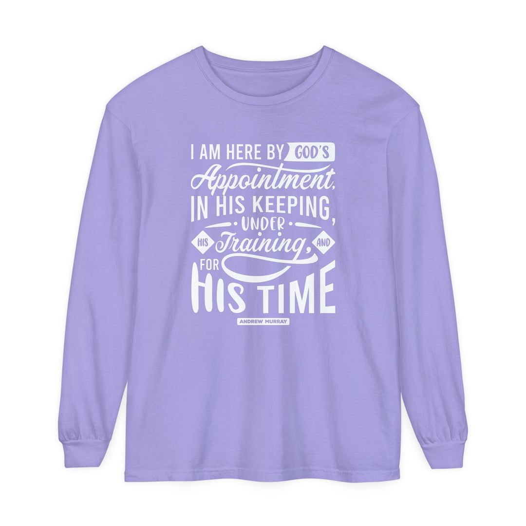 His Time Long Sleeve Shirt Long-sleeve Violet S 