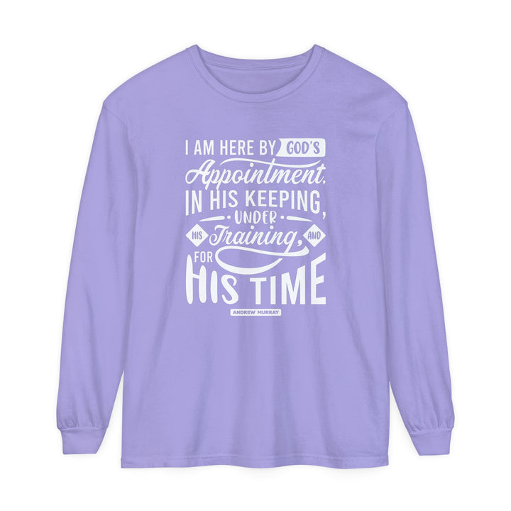 His Time Long Sleeve Shirt Long-sleeve Violet S 