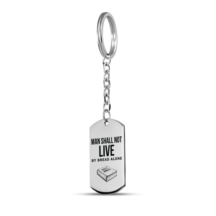 Christian Keychain Bread Alone Tag Tag Keychains