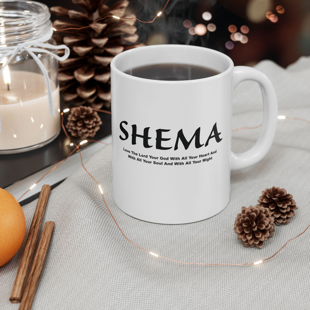 Christian Coffee Mug Shema Love The Lord Ceramic Mug   