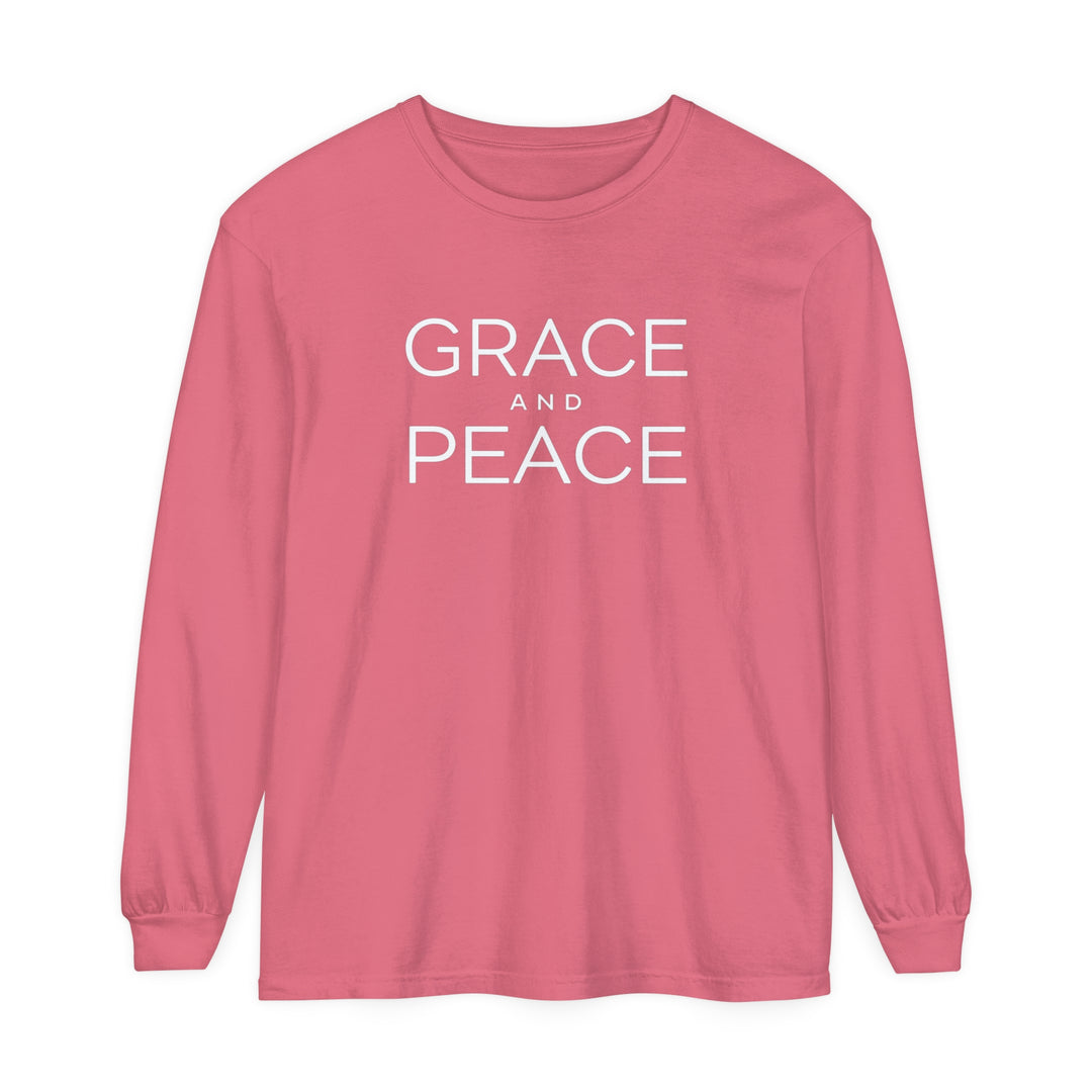 Grace and Peace Long Sleeve Shirt Long-sleeve Watermelon S 