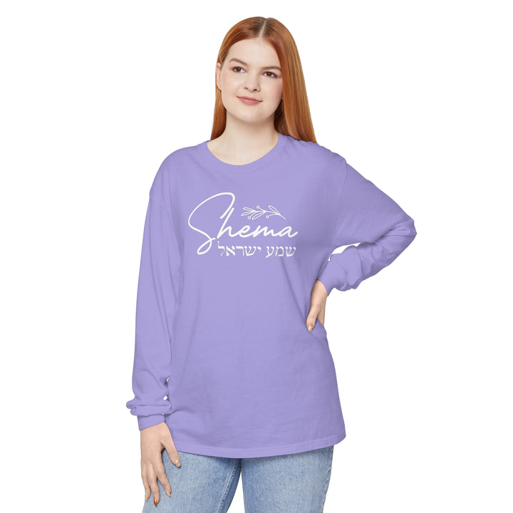 Shema Hebrew Long Sleeve Shirt Long-sleeve   