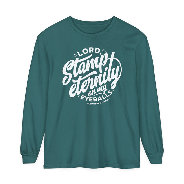 Stamp Eternity Long Sleeve Shirt Long-sleeve Blue Spruce S 