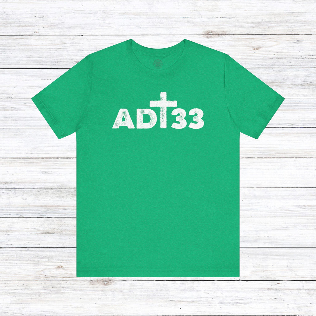 AD 33 Unisex T-Shirt T-Shirt Heather Kelly S 