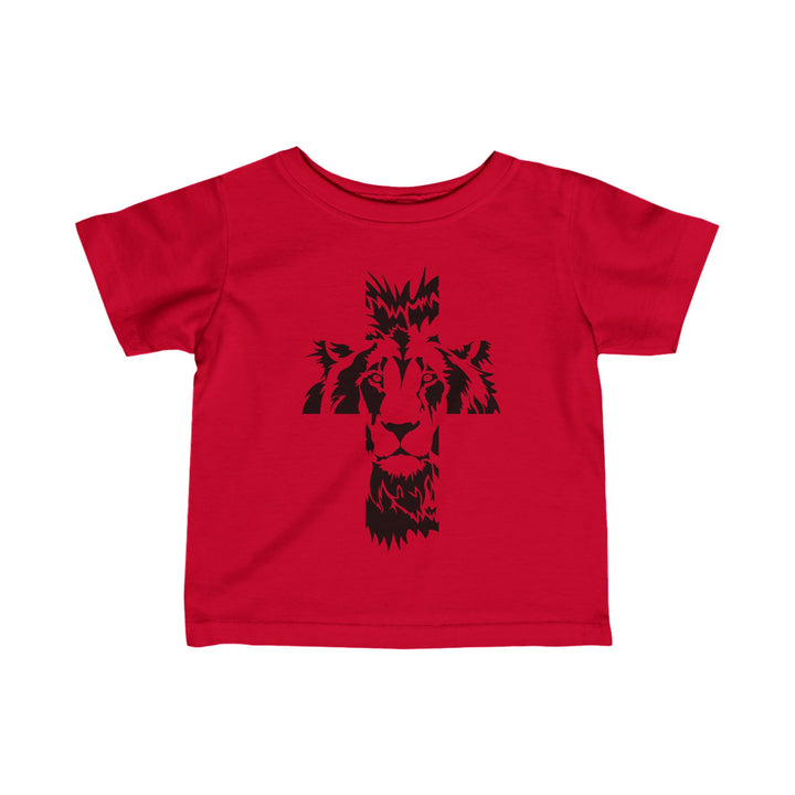 Aslan Cross Baby Tee Kids clothes Red 6M 