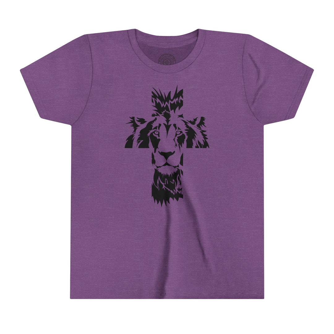 Aslan Cross Youth T-shirt Kids clothes Heather Team Purple S 