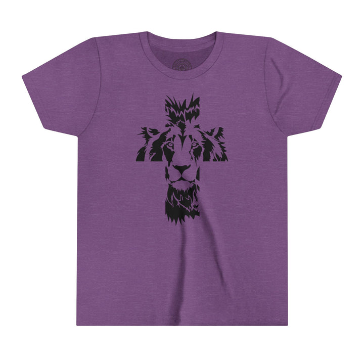 Aslan Cross Youth T-shirt Kids clothes Heather Team Purple S 