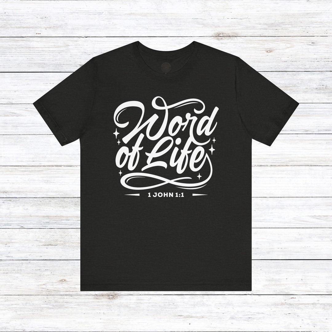 Word of Life Unisex T-Shirt T-Shirt Black Heather S 