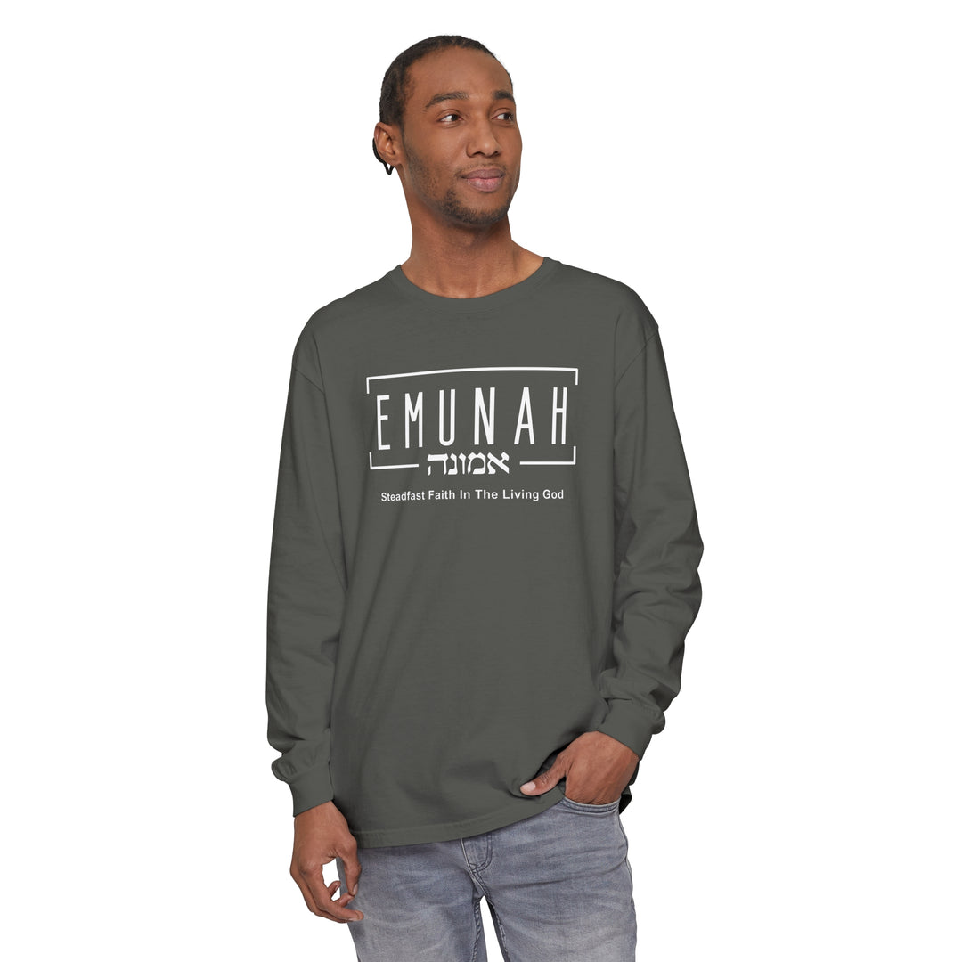 Emunah Steadfast Faith Long Sleeve Shirt Long-sleeve   