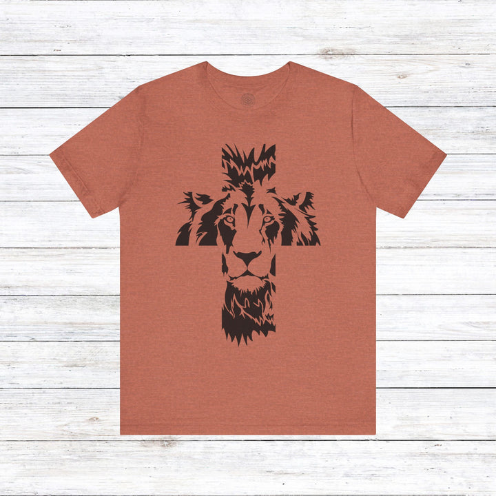 Aslan Cross Unisex T-Shirt T-Shirt Heather Clay S 