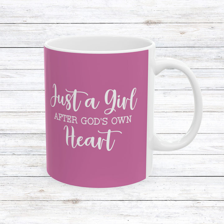 Christian Coffee Mug Girl After God Ceramic Mug 11oz  