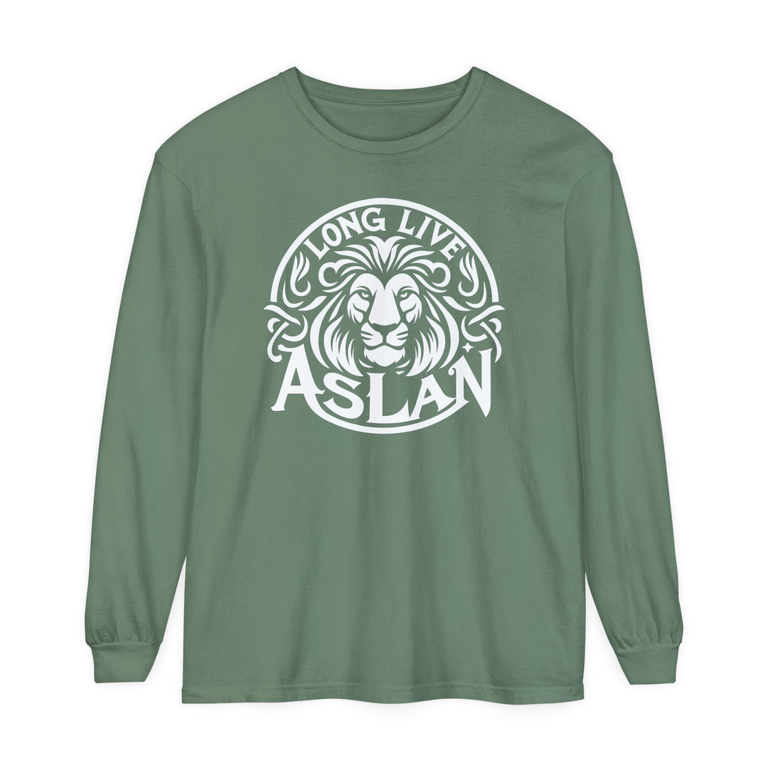 Long Live Aslan Long Sleeve Shirt Long-sleeve Light Green S 