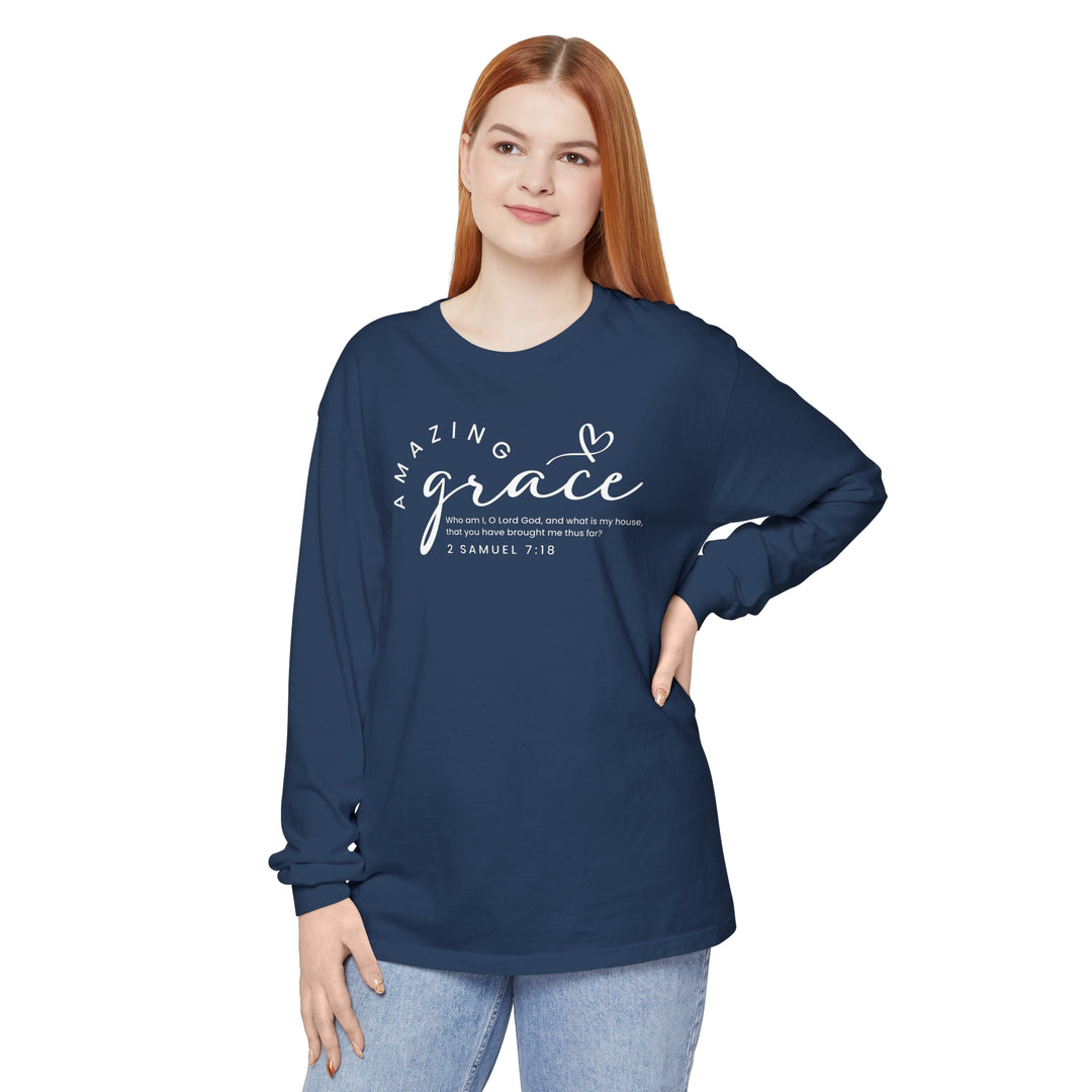 Amazing Grace Heart Long Sleeve Shirt Long-sleeve   