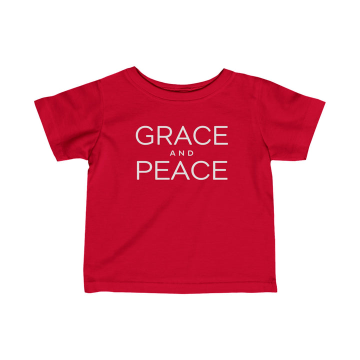 Grace and Peace Baby Tee Kids clothes Red 6M 