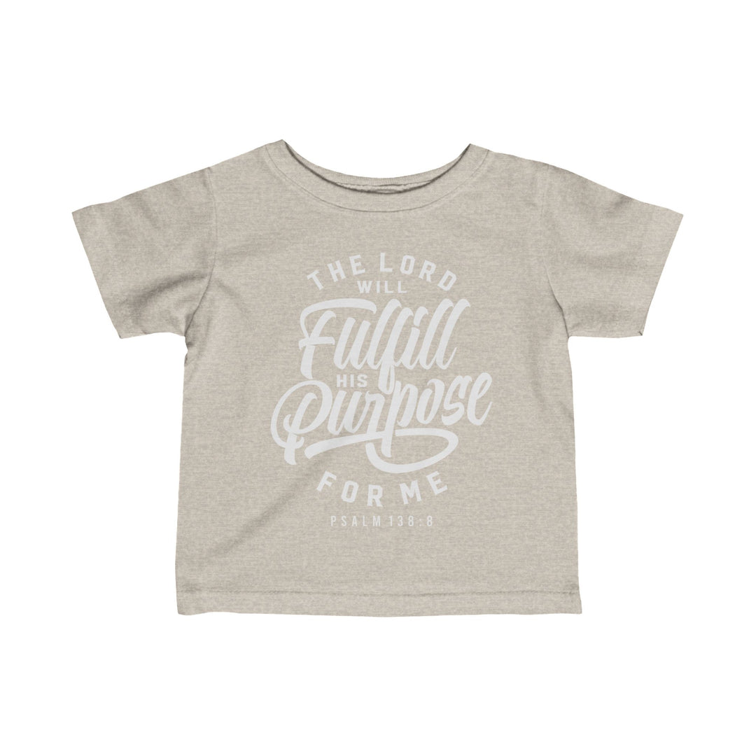 His Purpose Baby Tee Kids clothes Natural Heather 6M 