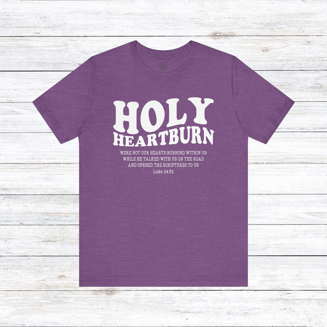 Holy Heartburn Unisex T-Shirt T-Shirt Heather Team Purple S 