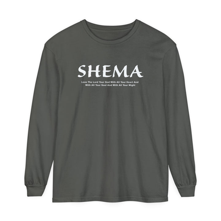 Shema Love The Lord Long Sleeve Shirt Long-sleeve Pepper S 