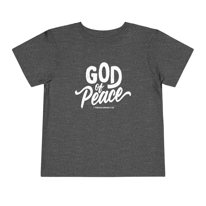 God of Peace Toddler Tee Kids clothes Dark Heather Grey 2T 