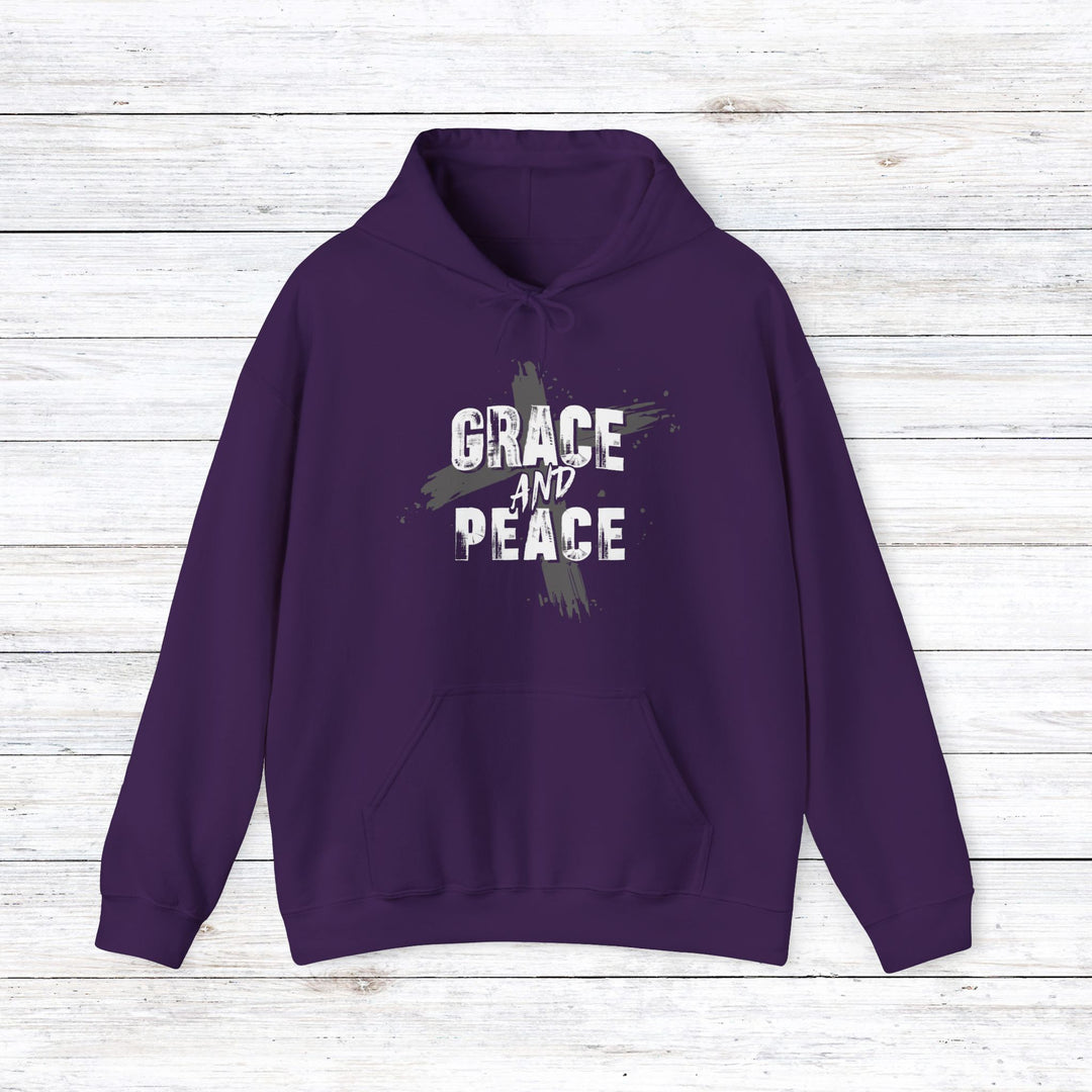 Grace and Peace Hoodie Hoodie Purple S 