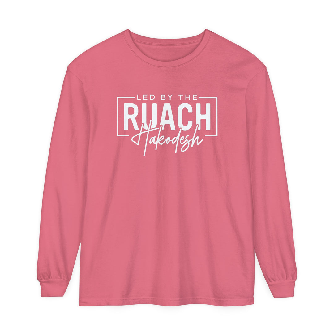 Led By Ruach Hakodesh Long Sleeve Shirt Long-sleeve Watermelon S 