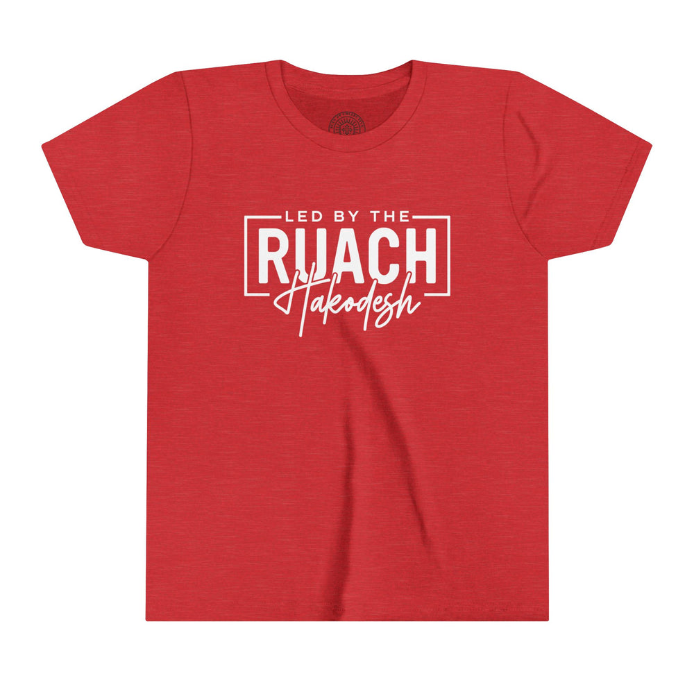 Led By Ruach Hakodesh Youth T-shirt Kids clothes Heather Red S 