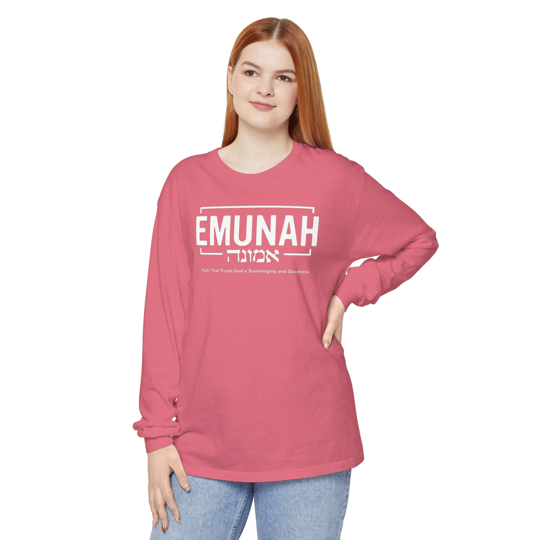 Emunah Faith That Trusts Long Sleeve Shirt Long-sleeve Watermelon S 