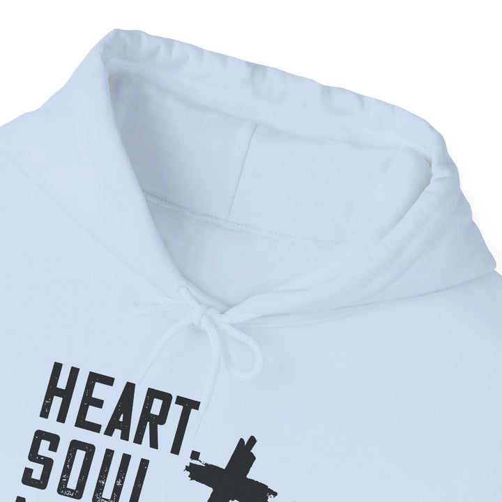 Heart Soul Mind Strength Cross Hoodie Hoodie   